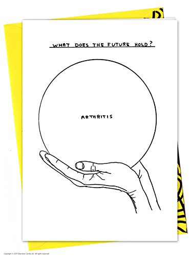 Humorvolle Grußkarte David Shrigley Arthritis von Brainbox Candy