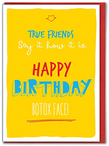 Lustige Geburtstagskarte mit Botox Face von Brainbox Candy