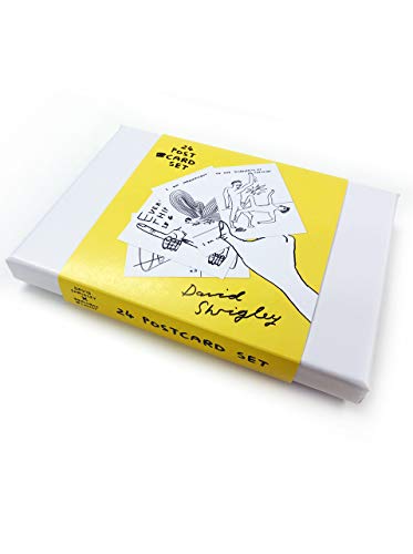 Offizielles David Shrigley | 24 Postkarten-Set | lustig humorvoll | von Brainbox Candy von Brainbox Candy