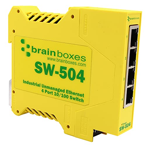Brainboxes Ethernet auf 3 Relaisadapter, 4 Ports 10/100 von Brainboxes