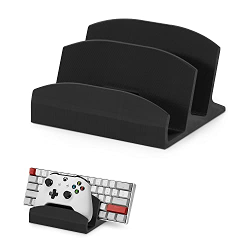 BRAINWAVZ Desktop-Tastatur- und Game-Controller-Halter, geeignet für kleine und große Tastaturen und Controller für PS5, Xbox Series X, Xbox One, PS4, Switch, PC, Gamepads und mehr (DK04) von Brainwavz