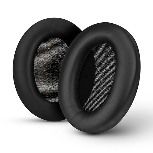 BRAINWAVZ Ersatz-Ohrpolster für Sony-WH-1000XM3-Kopfhörer – weiche vegane Lederpolster für zusätzlichen Komfort, einfache und schnelle Installation, Schwarz von Brainwavz