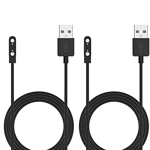 Braleto 3.3ft Ladekabel Kompatibel mit Xplora XGO 2,Tragbares Magnetisches USB-Ersatzkabel Ladekabel Ladegerät für Xplora XGO 2 (2 Stück Schwarz) von Braleto