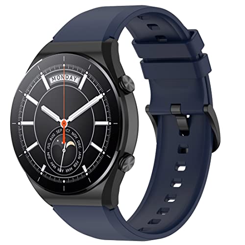 Braleto Armband Kompatibel mit Xiaomi Watch S1,Weiches Silikon Sport Armbänder Ersatzbänder für Xiaomi Watch S1 Active/Xiaomi Watch S1/Xiaomi Mi Watch (Blau) von Braleto