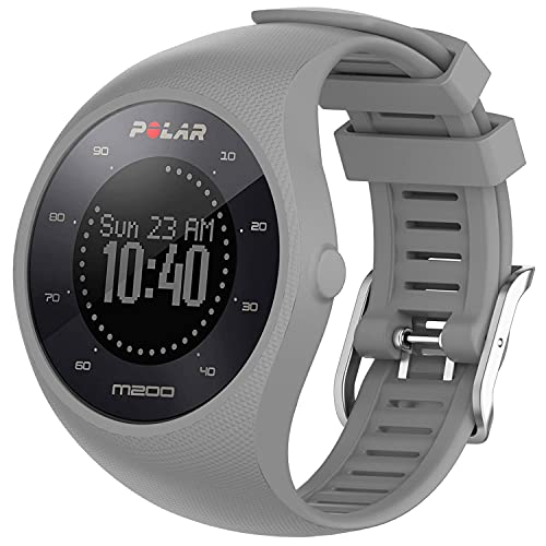 Braleto Armband für Polar M200, Ersatz Silikon Band Uhrenarmband Sportarmband für Polar M200 (Grau) von Braleto