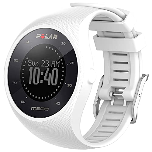 Braleto Armband für Polar M200, Ersatz Silikon Band Uhrenarmband Sportarmband für Polar M200 (Weiß) von Braleto