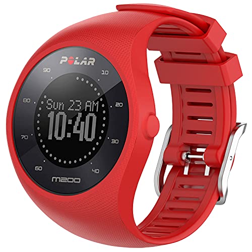 Braleto Armband für Polar M200, Ersatz Silikon Band Uhrenarmband Sportarmband für Polar M200 (rot) von Braleto
