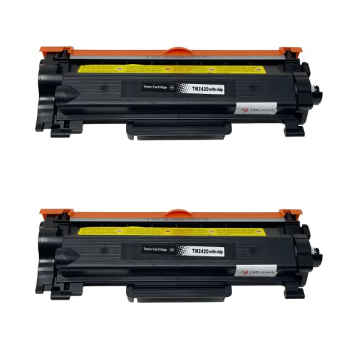 Bramacartuchos - 2 x Toner kompatibel mit Tn2420 / Tn2410 mit Chip mit hoher Kapazität, HL L2370DN , HL L2375DW , MFC L2710DN , MFC L2730DW , MFC L2750DW , spanisches Unternehmen (2) von Bramacartuchos