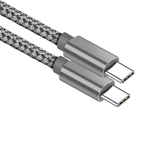 Ladekabel für iPhone 16, USB-C-auf-USB-C-Kabel, Ladekabel Typ C für iPhone 15 Pro Max Plus, für Samsung Galaxy S24, S23, S22, S21, A54, A53, Tab A9, Z Flip Fold 5, 4 (Grau, 2 m) von Brand-Tech