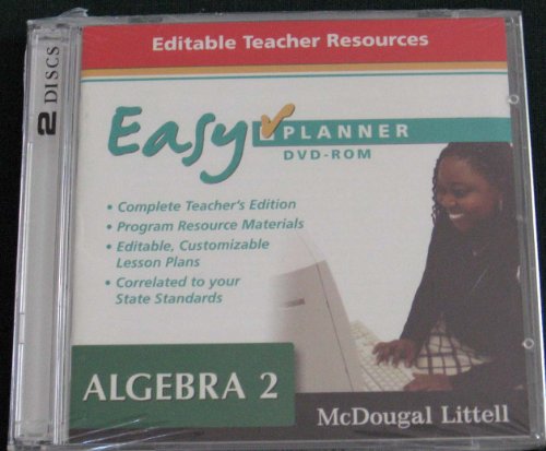 Algebra 2 Easyplanner Dvd-rom von Brand: MCDOUGAL LITTEL