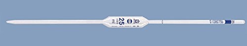 BRAND 090593 Pipette aus Glas, kalibriert, 5 ml, 2 Linien, Klasse AS von BRAND