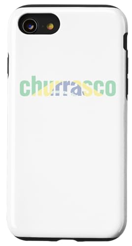Churrasco brasilianisches Grill-Brasilien-Essen Hülle für iPhone SE (2020) / 7 / 8 von Brasilien, das Carne Brasil-Flaggen-Amerikaner