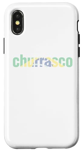 Churrasco brasilianisches Grill-Brasilien-Essen Hülle für iPhone X/XS Churrasco brasilianisches Grill-Brasilien-Essen Hülle für iPhone X/XS von Brasilien, das Carne Brasil-Flaggen-Amerikaner