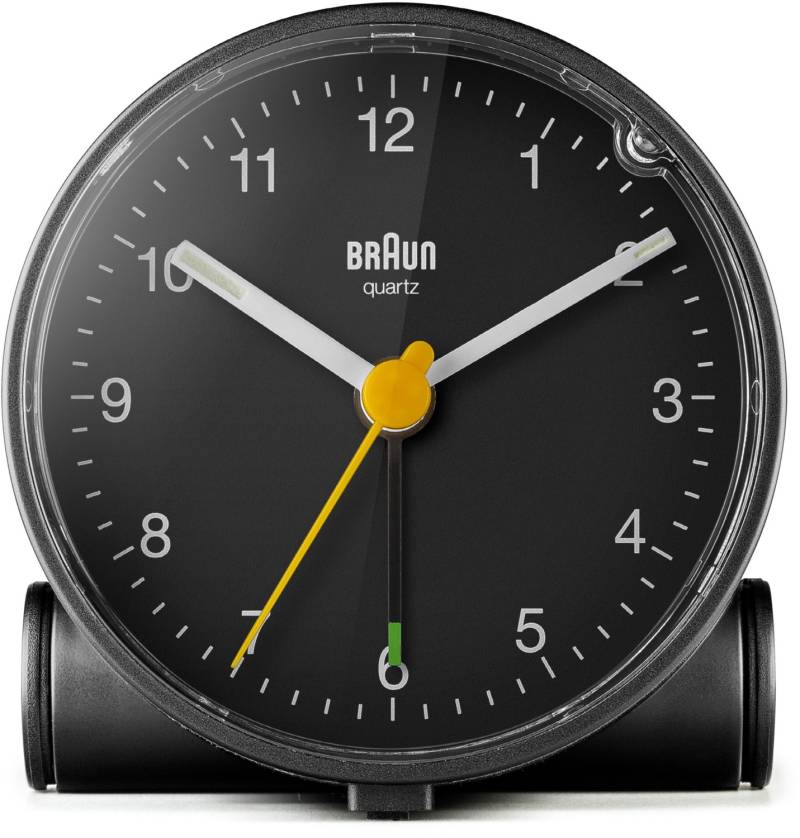 BC01B Quarzwecker schwarz von Braun