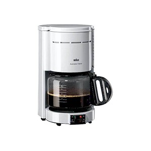 BRAUN KF 47/1 Classic Kaffeemaschine weiß, 10 Tassen von Braun