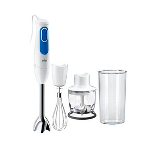 BRAUN MultiQuick 3 MQ3025WH Stabmixer weiß, blau 700 W BRAUN MultiQuick 3 MQ3025WH Stabmixer weiß, blau 700 W von Braun