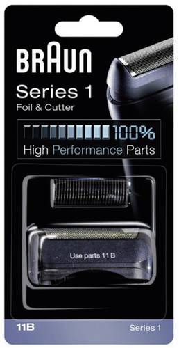 Braun 11B Scherfolie und Klingenblock Schwarz 1 Set Braun 11B Scherfolie und Klingenblock Schwarz 1 Set von Braun