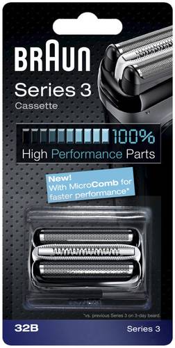 Braun 32B Scherkopf Schwarz 1 Set Braun 32B Scherkopf Schwarz 1 Set von Braun