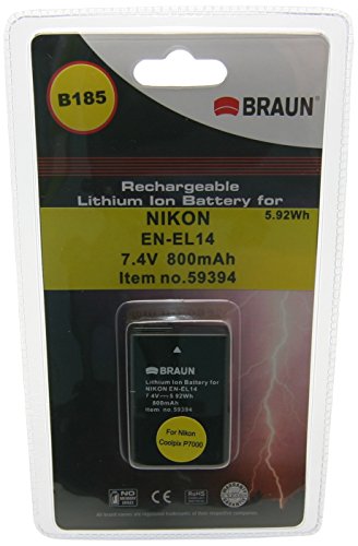 Braun BDP.NEL14 Akku kompatibel mit Nikon Coolpix P7000 Kamera Braun BDP.NEL14 Akku kompatibel mit Nikon Coolpix P7000 Kamera von Braun