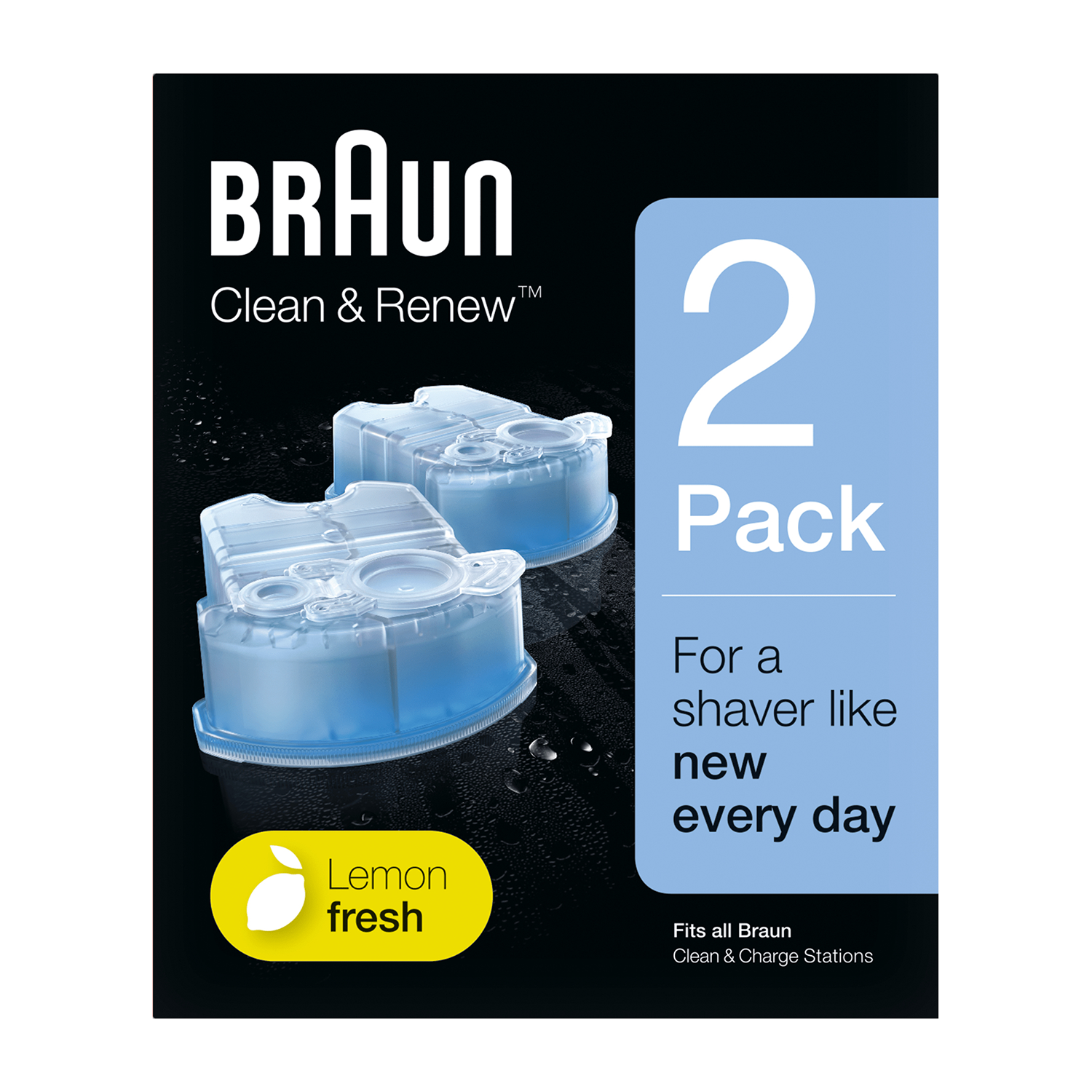 Braun CCR2 Syncro System Clean & Charge 2 Refills | Nachf?llkartuschen f?r die Reinigungsstation | Rasierkopfreiniger | Braun Flex Integral + von Braun