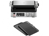 Braun CG7040 CG STEELBK Tisch Kontaktgrill Timerfunktion, klappbar, mit Display, tragbar Schwarz, Edelstahl (0X17900001) von Braun