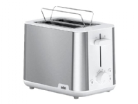 Braun HT 1510, 2 Scheibe(n), Edelstahl, Weiß, Kunststoff, Edelstahl, 900 W von Braun