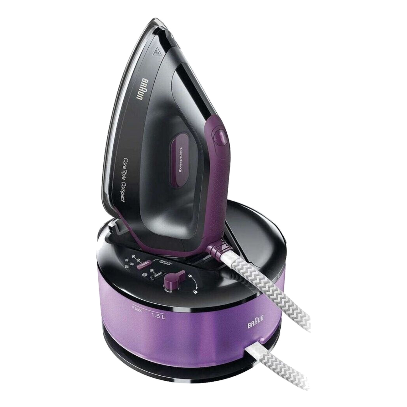 Braun IS 2144 BK in lila | Dampfb?geleisen | Entkalkungsfunktion | Anti-Tropf-System | Schnelles Aufheizen | Easy-Lock-System | Eco-Temperaturmodus Braun IS 2144 BK in lila | Dampfb?geleisen | Entkalkungsfunktion | Anti-Tropf-System | Schnelles Aufheizen | Easy-Lock-System | Eco-Temperaturmodus von Braun
