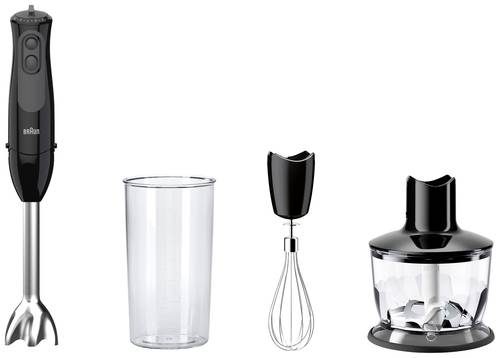 Braun MQ 3135BK Standmixer 900W mit Mixbecher, mit Zerkleinereraufsatz Schwarz von Braun