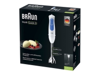 Braun Multi Quick 3, Pürierstab, 0,6 l, 700 W, Blau, Weiß Braun Multi Quick 3, Pürierstab, 0,6 l, 700 W, Blau, Weiß von Braun