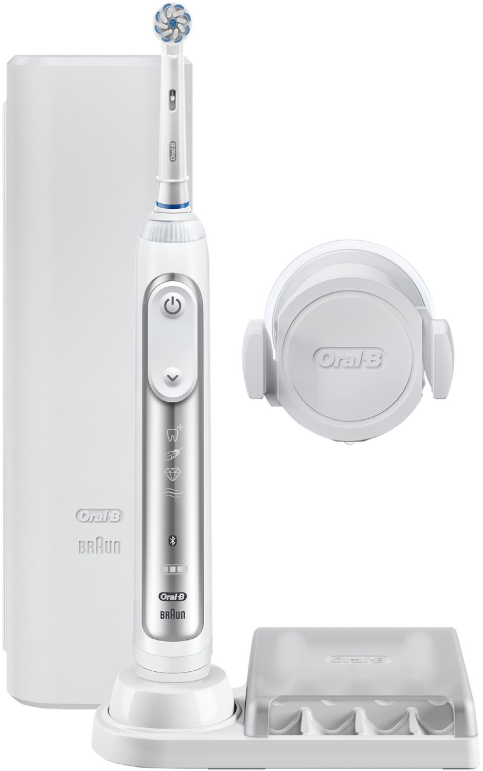 Braun Oral-B Genius 8000N Elektrische Zahnbürste silber von Braun