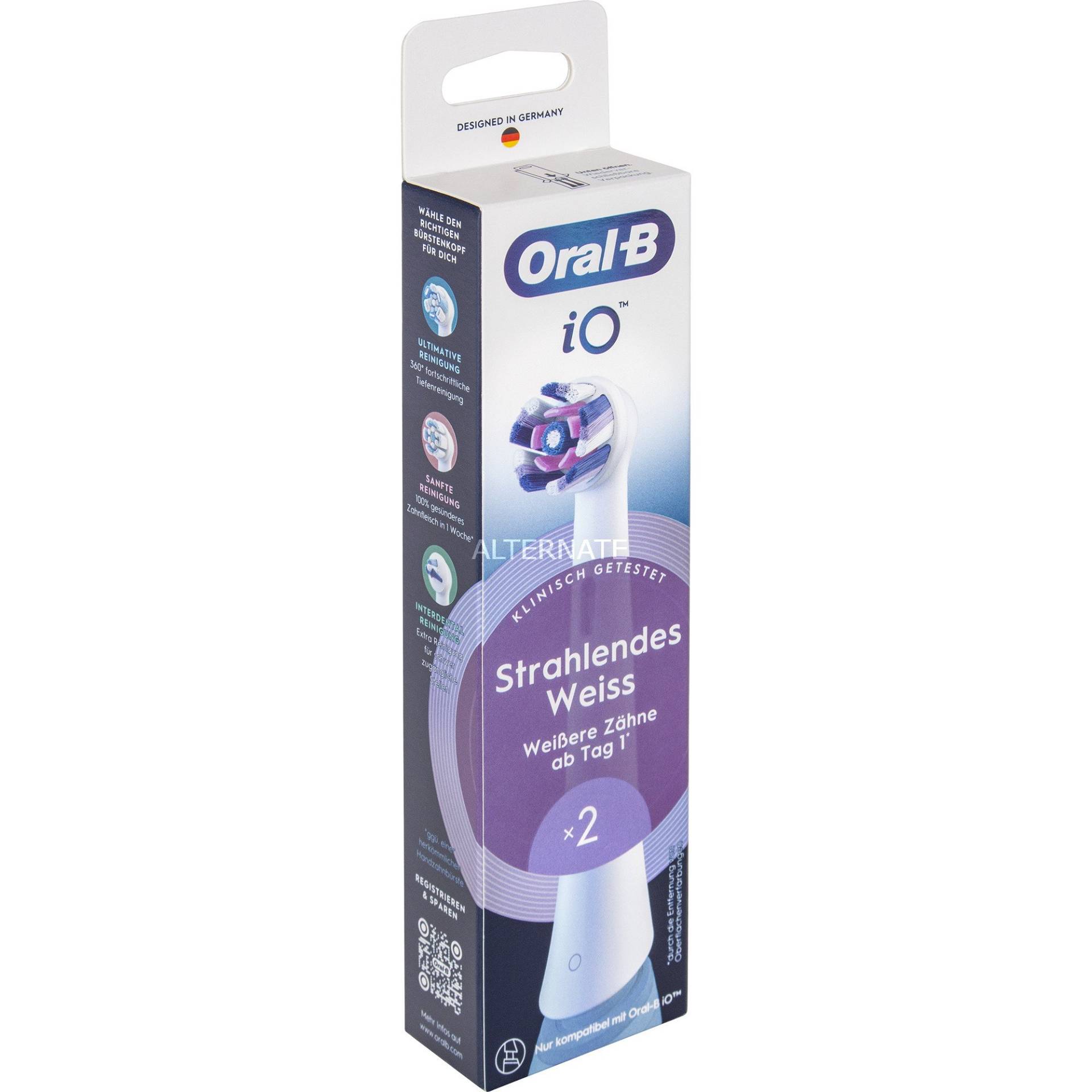 Braun Oral-B iO Radiant White 2er, Aufsteckbürste Braun Oral-B iO Radiant White 2er, Aufsteckbürste von Braun