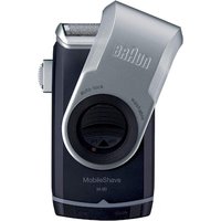 Braun PocketGo M90 MobileShave Reiserasierer Silber/ Schwarz von Braun