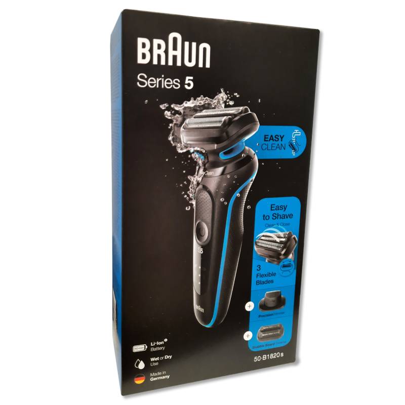 Braun Series 5s B1820s Elektrorasierer Wet&Dry schwarz/blau von Braun