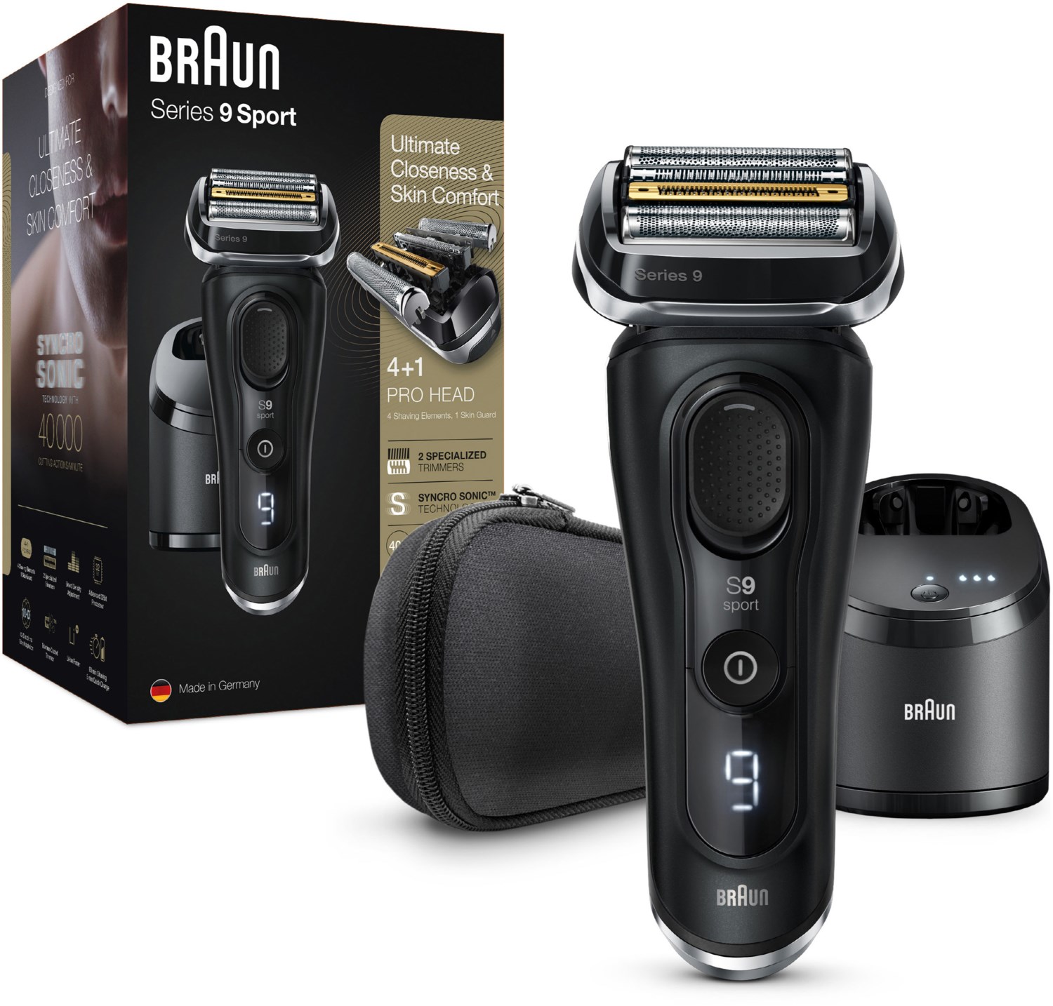 Braun Series 9 - 9352cc Sport Elektrischer Rasierer schwarz von Braun