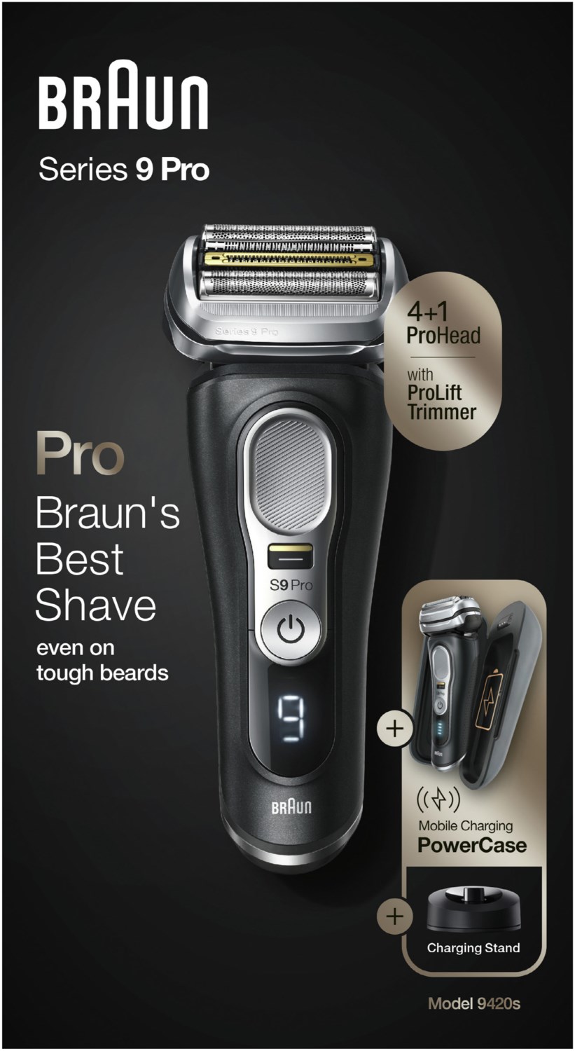 Braun Series 9 9420s elektrischer Rasierer schwarz von Braun