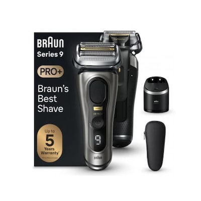 Braun Series 9 Pro+ 9565cc Wet & Dry, Folienschaber, Metallisch, Akku, Lithium-Ion (Li-Ion), 60 min, Box von Braun