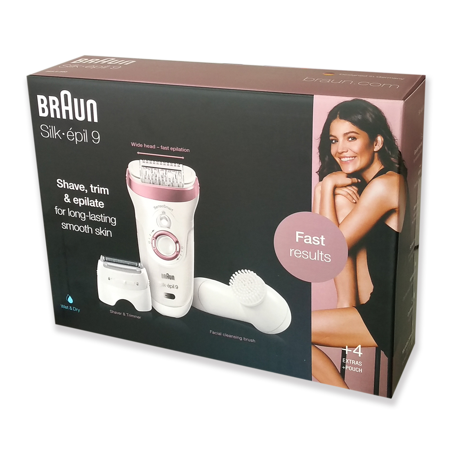 Braun Silk-épil 9 SES 9-880 SensoSmart Epilierer weiß/rosegold von Braun