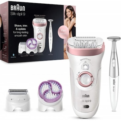 Braun Silk-epil 9-980 SensoSmart Wet & Dry - Epilierer - weiß/roségold von Braun