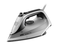 Braun TexStyle 7 Pro SI7149WB, Trocken- & Dampfbügeleisen, EloxalPlus soleplate, 2,5 m, 220 g/min, Schwarz, Weiß, 50 g/min von Braun