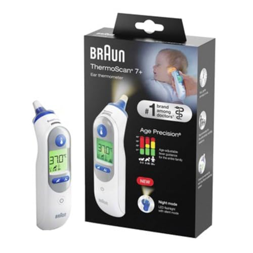 Braun ThermoScan 7+, IRT6525WE Infrarot Fieberthermometer Vorgewärmte Meßspitze Braun ThermoScan 7+, IRT6525WE Infrarot Fieberthermometer Vorgewärmte Meßspitze von Braun