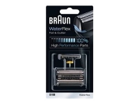 Braun WaterFlex 51B, Scherkopf, 1 Kopf/Köpfe, Schwarz, Silber, 18 Monat( e), Braun, Waterflex WF2S von Braun