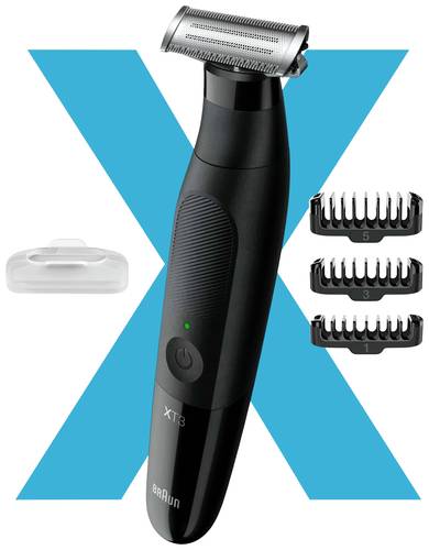 Braun XT3100 Bartschneider, Haarschneider, Körperhaartrimmer abwaschbar Schwarz von Braun