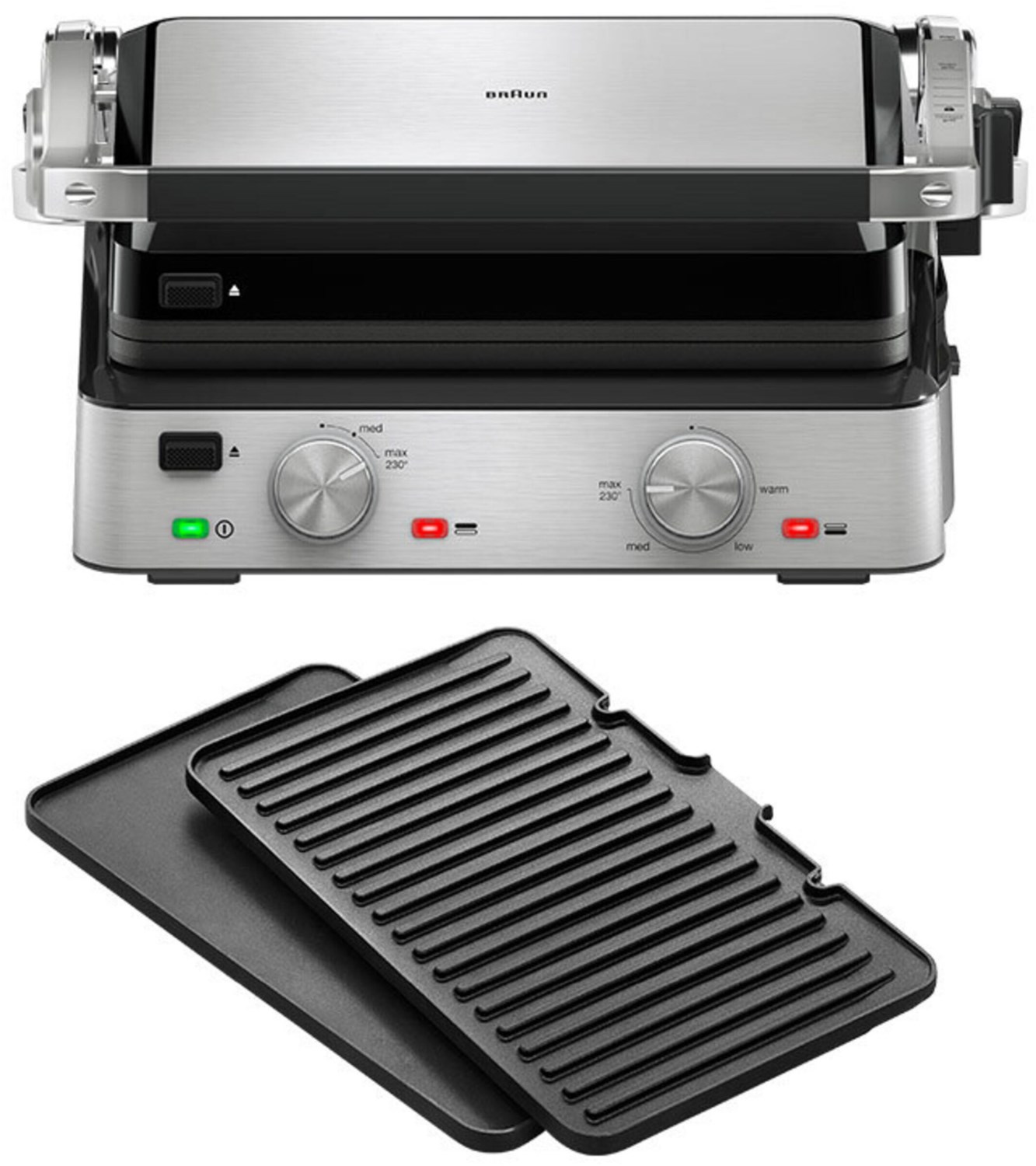 CG 7020 Kontaktgrill schwarz/edelstahl von Braun