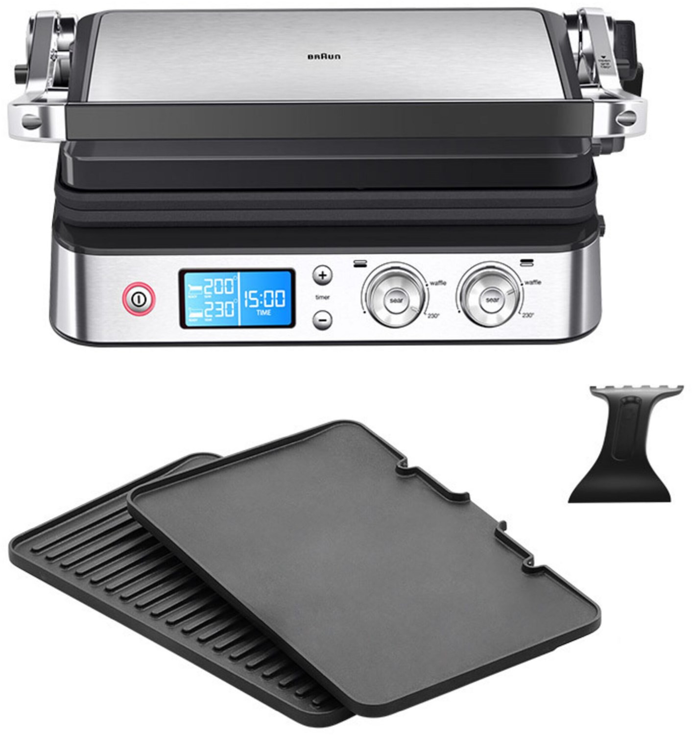 CG 9040 Kontaktgrill schwarz/edelstahl von Braun