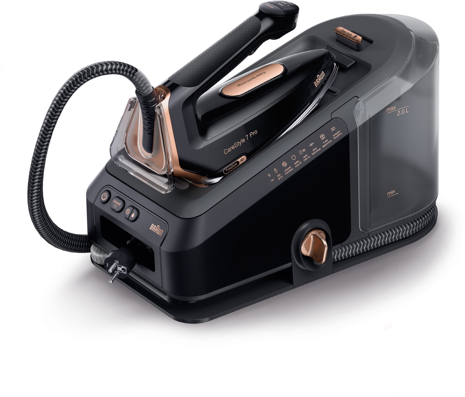 IS 7286 BK CareStyle 7 Pro Bügelstation schwarz/kupfer IS 7286 BK CareStyle 7 Pro Bügelstation schwarz/kupfer von Braun