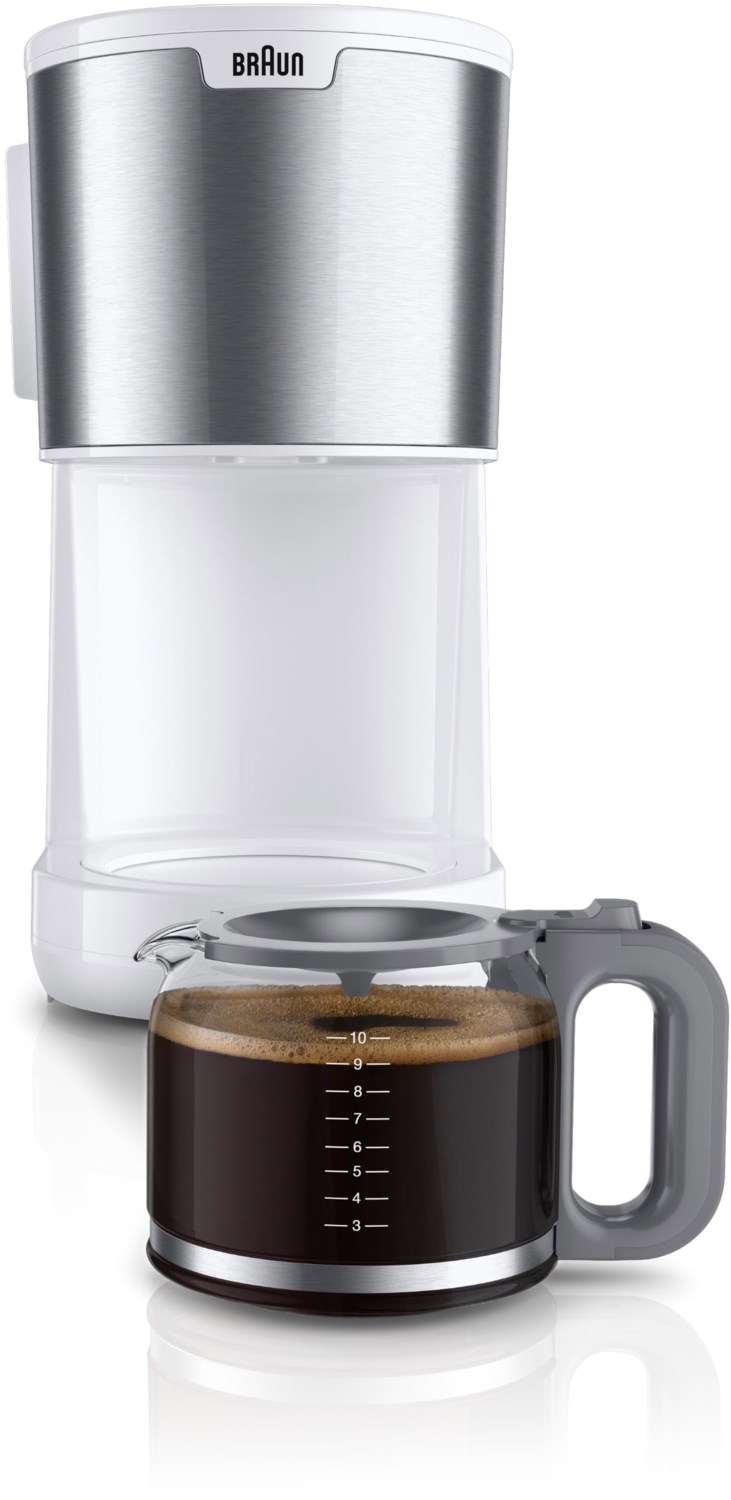 KF 1500 WH Kaffeeautomat weiß von Braun