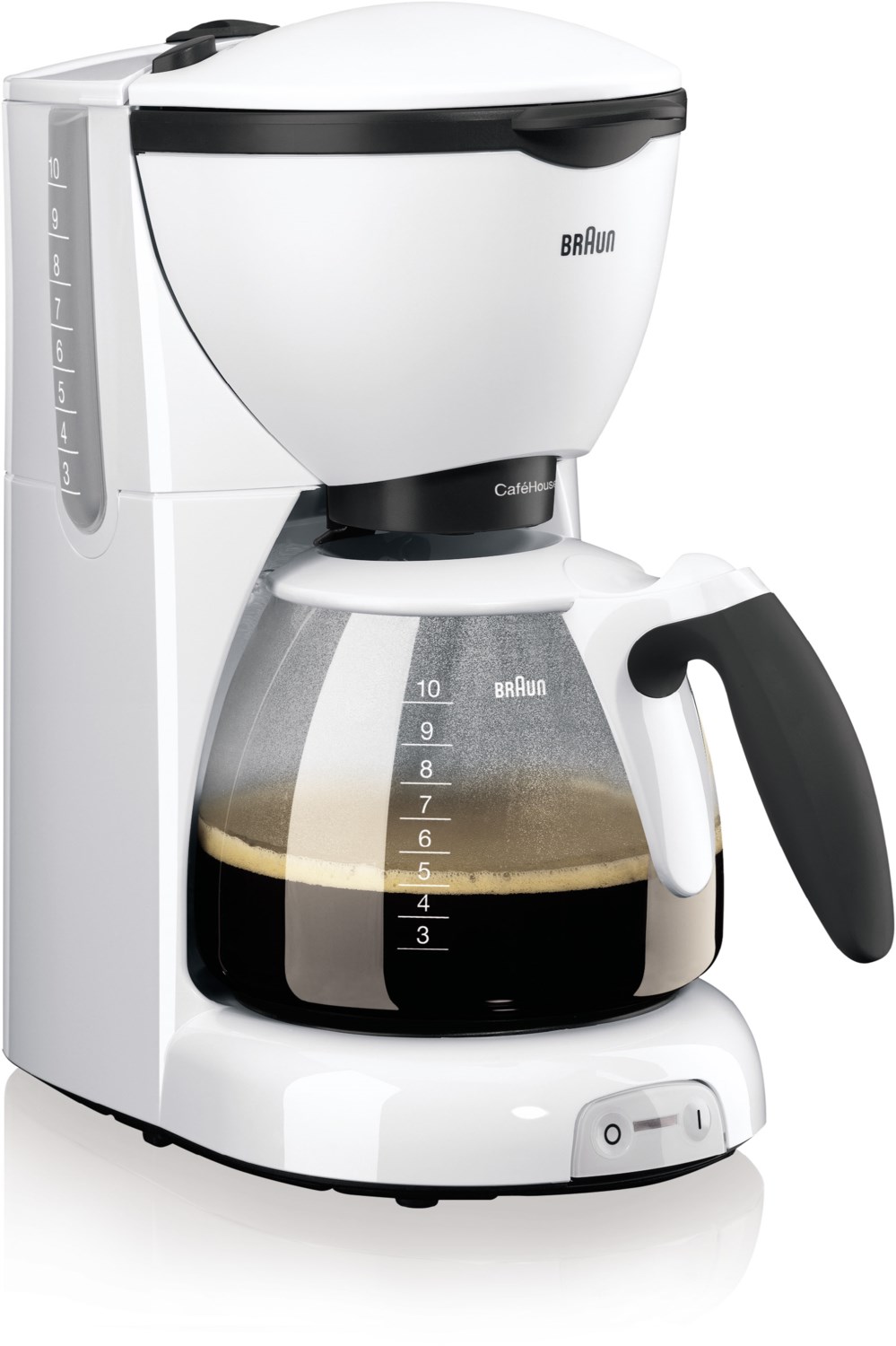 KF 520/1 WH CafeHouse PurAroma Kaffeeautomat weiß KF 520/1 WH CafeHouse PurAroma Kaffeeautomat weiß von Braun