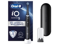 Oral-B IOSERIES5BL, Erwachsener, Vibrierende Zahnbürste, Tägliche Pflege, Sensitiv, Supersensibel, Aufhellend, Schwarz, Schwarz, Rund von Braun