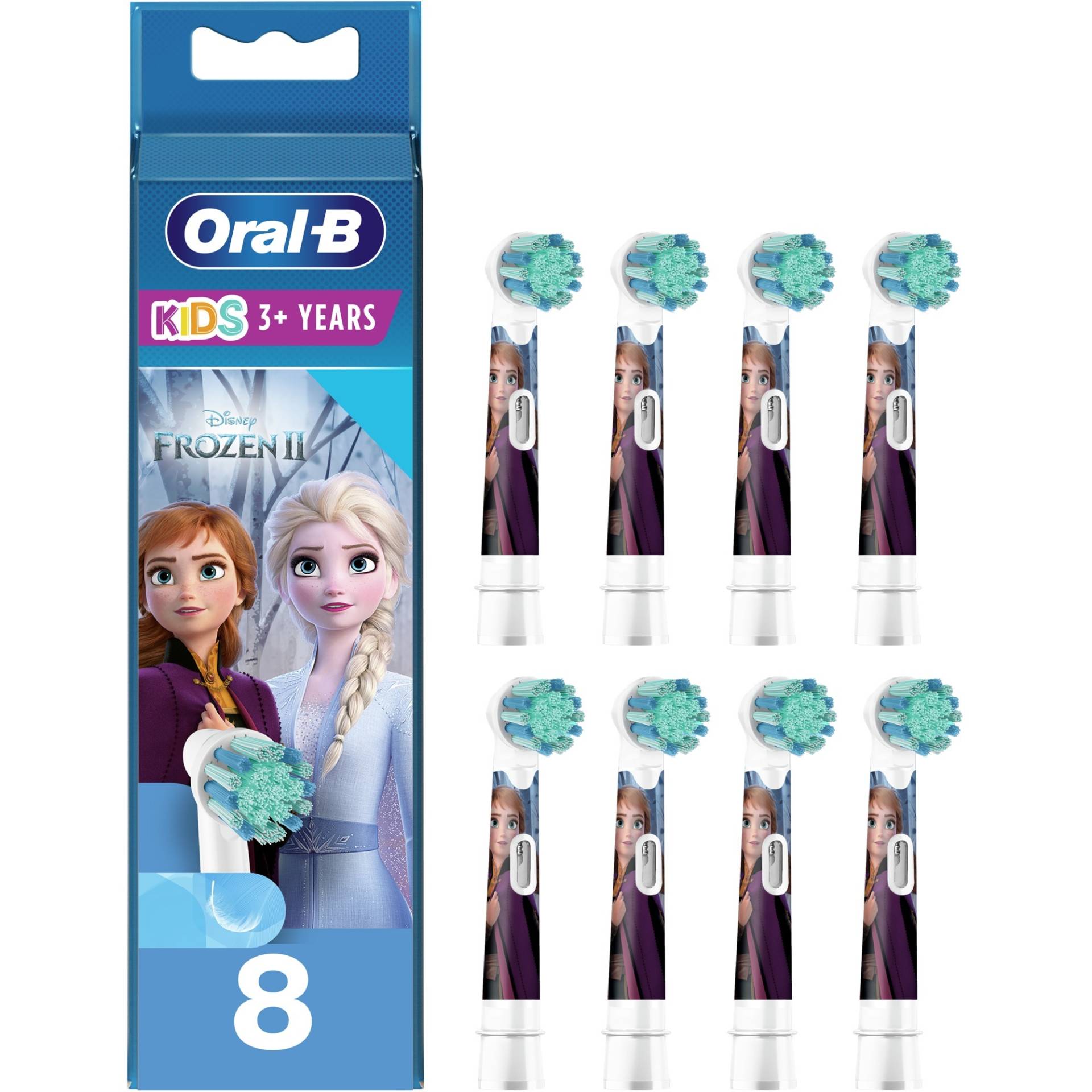 Oral-B Kids Frozen 8er, Aufsteckbürste von Braun