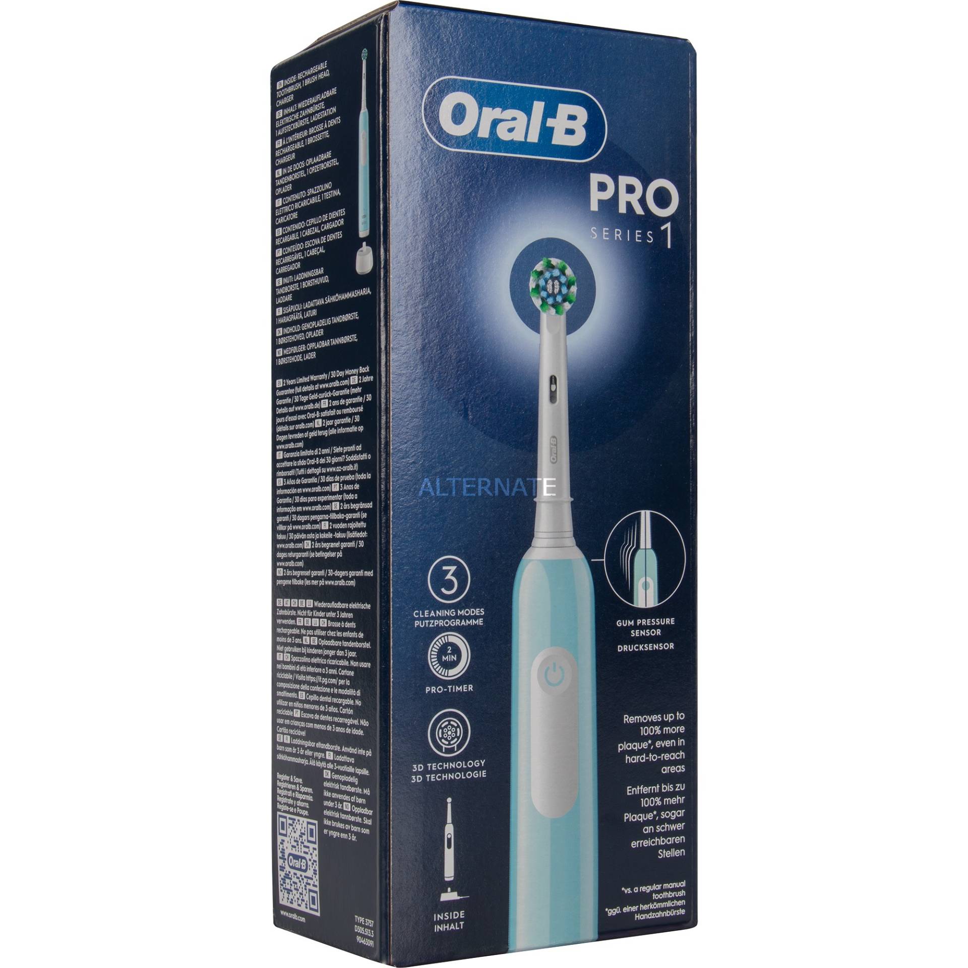 Oral-B Pro 1 Cross Action , Elektrische Zahnbürste von Braun